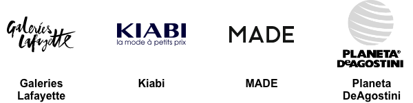 Galeries Lafayette, KIABI, MADE, Planeta DeAgostini